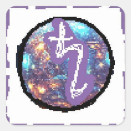 Zaterdag Dag Vierkante Sticker