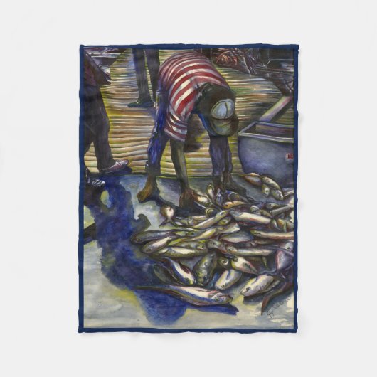 Zaterdag de zegeningen, Harbour Island, Bahama's Fleece Deken (Voorkant)