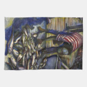 Zaterdag de zegeningen, Harbour Island, Bahama's Theedoek (Horizontaal)