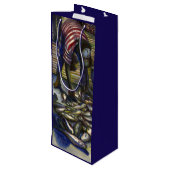 Zaterdag de zegeningen, Harbour Island, Bahama's Wijn Cadeautas (Achterkant Gekanteld)