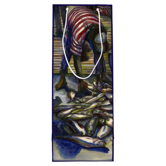 Zaterdag de zegeningen, Harbour Island, Bahama's Wijn Cadeautas (Achterkant)