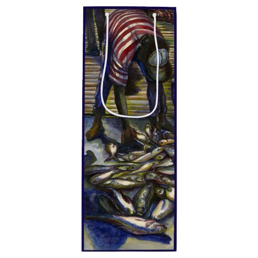 Zaterdag de zegeningen, Harbour Island, Bahama's Wijn Cadeautas (Voorkant)