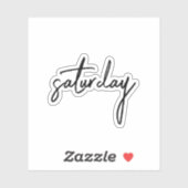 zaterdag, esthetische Teen-Sticker Sticker (Vel)