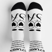 Zaterdag Gedicht Sokken - Trendy, Funny, White&Bla (Top)