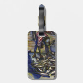 Zaterdag in de kelder, Harbor Island Bagagelabel (Achterkant verticaal)