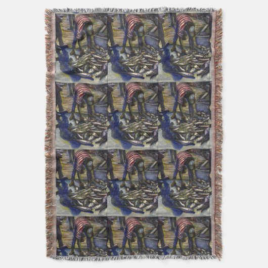 Zaterdag in de kelder, Harbor Island Deken (Voorkant Verticaal)