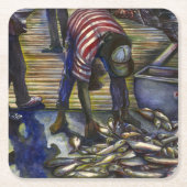 Zaterdag in de kelder, Harbor Island Kartonnen Onderzetters (Voorkant)