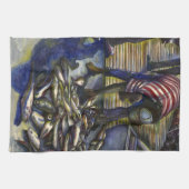 Zaterdag in de zegeningen, Harbor Island Theedoek (Horizontaal)