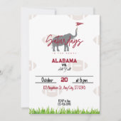 Zaterdag in het South Football Watching Party Kaart (Voorkant)