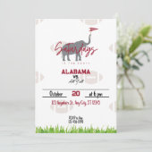 Zaterdag in het South Football Watching Party Kaart (Staand voorkant)