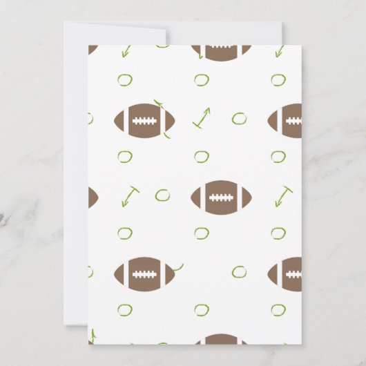 Zaterdag in het South Football Watching Party Kaart (Achterkant)