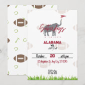 Zaterdag in het South Football Watching Party Kaart (Voorkant / Achterkant)