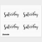Zaterdag - Kalligrafie / Lettering Sticker (Vel)