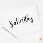 Zaterdag - Kalligrafie / Lettering Sticker (Envelop)