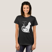 Zaterdag & Koffie Schattigee Kat en Koffie Lover's T-shirt (Voorkant volledig)