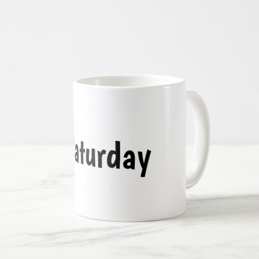 zaterdag koffiemok (Voorkant rechts)