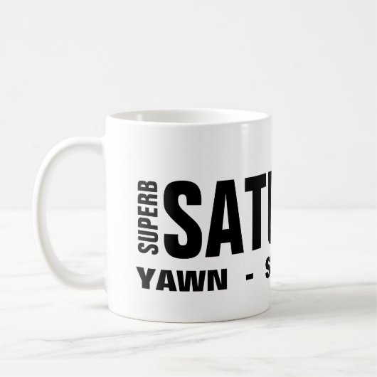 Zaterdag koffiemok (Links)