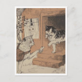 "Zaterdag levering" Briefkaart (Voorkant)