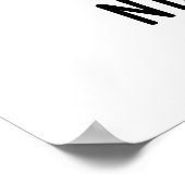 zaterdag nacht Funny Bone Pun Poster (Hoek)