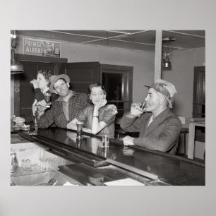 Zaterdag nacht in de Salon, 1937.  foto Poster