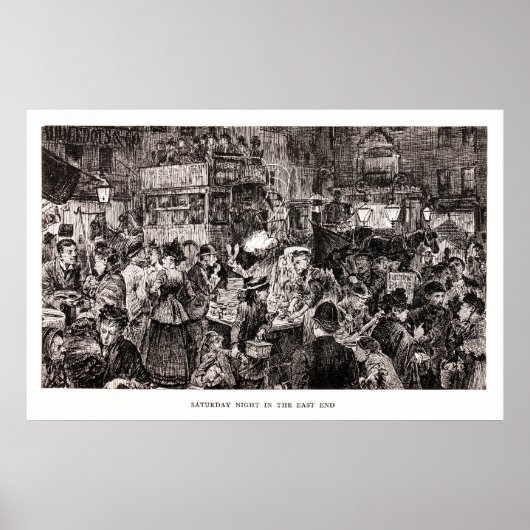 Zaterdag nacht in het oosten poster (Voorkant)