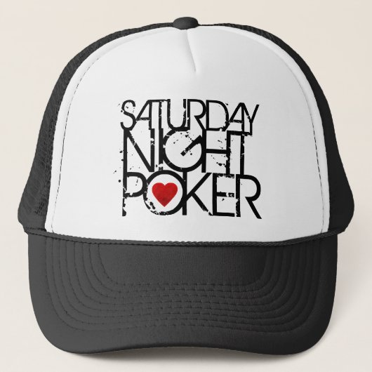Zaterdag nachtpoker trucker pet (Voorkant)
