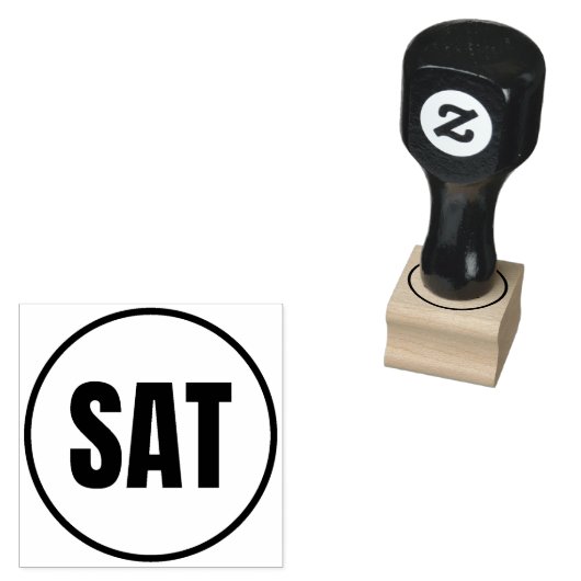 zaterdag rubberstempel (Gestempeld)