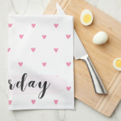 Zaterdag Tiny Hearts Keukenhanddoek (Quarter Fold)