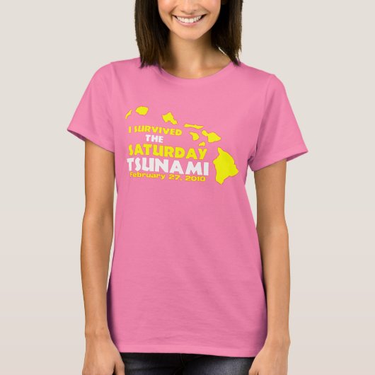zaterdag Tsunami Survivor T-shirt (Voorkant)