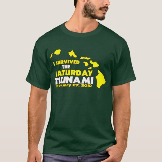 zaterdag Tsunami Survivor T-shirt (Voorkant)