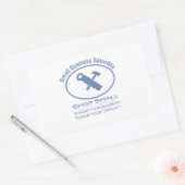 Zaterdag voor kleine bedrijven - Hardware blauw Rechthoekige Sticker (Envelop)