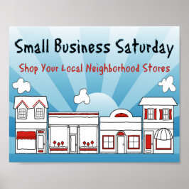 Zaterdag voor kleine bedrijven poster