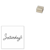 Zaterdag Weekdag Journaalontwerp Rubberstempel (Gestempeld)