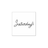 Zaterdag Weekdag Journaalontwerp Rubberstempel (Afrduk)