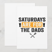Zaterdag zijn voor The Dads Funny Vaderdag BBQ Kaart (Voorkant / Achterkant)