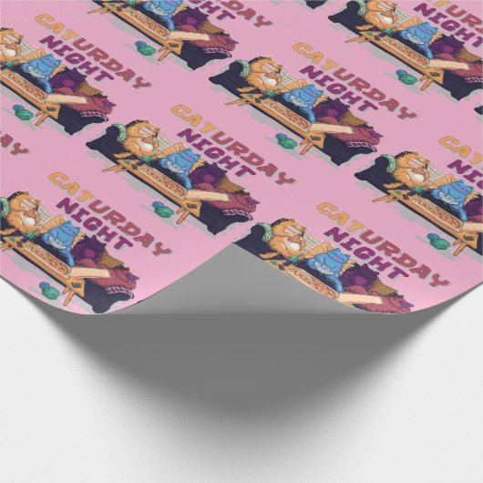 zaterdagavond cadeaupapier (Hoek)