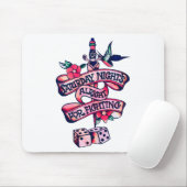 Zaterdagavond is goed voor vechten muismat (Met muis)