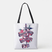Zaterdagavond is goed voor vechten tote bag (Achterkant)