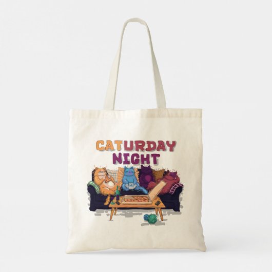 zaterdagavond tote bag (Achterkant)