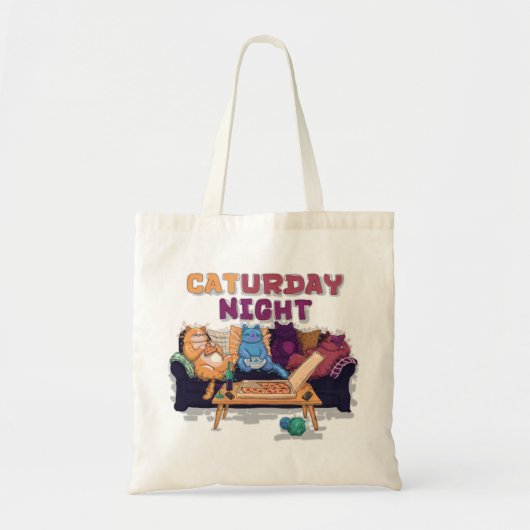 zaterdagavond tote bag (Voorkant)