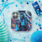 Zaterdagavond Wolfman, Loslaten en huilen Papieren Bordje (Feest)