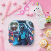 Zaterdagavond Wolfman, Loslaten en huilen Papieren Bordje (Feest)