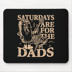 Zaterdagen zijn voor de papa's Bbq-grill grappig Muismat
