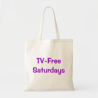 Zaterdagen zonder tv tote bag