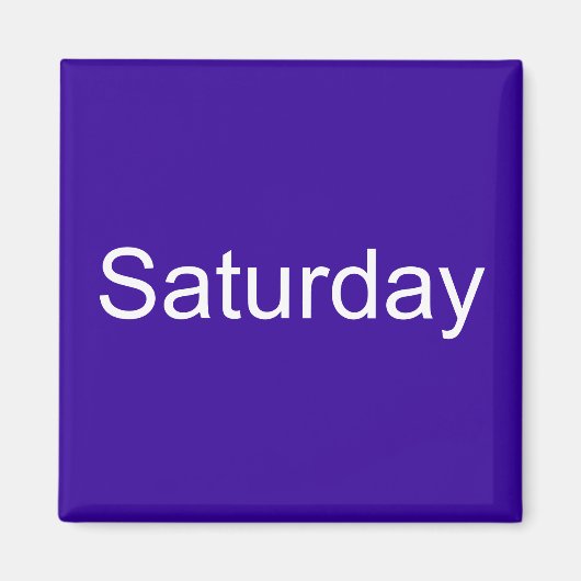 zaterdagmagneet magneet (Voorkant)