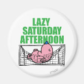 zaterdagmiddag met de heer Lazy Magneet (Voorkant)