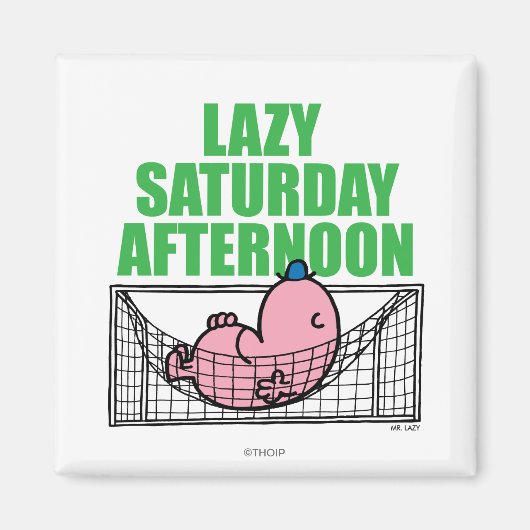 zaterdagmiddag met de heer Lazy Magneet (Voorkant)
