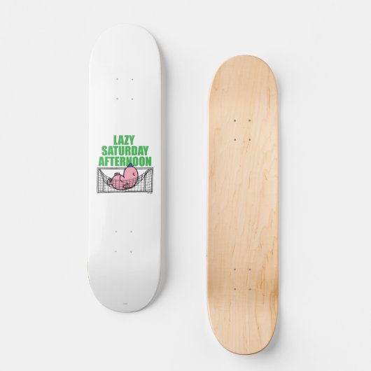 zaterdagmiddag met de heer Lazy Persoonlijk Skateboard (Voorkant)
