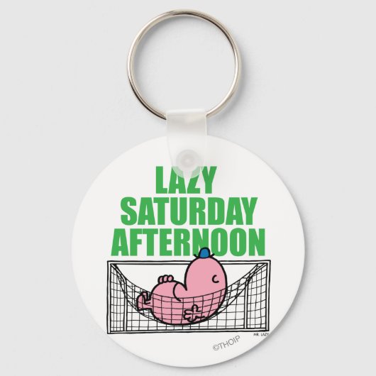 zaterdagmiddag met de heer Lazy Sleutelhanger (Voorkant)