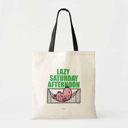 zaterdagmiddag met de heer Lazy Tote Bag (Voorkant)